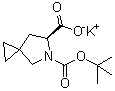(6S)-5-氮杂螺[2.4]庚烷-5,6-二甲酸 5-叔丁酯钾盐结构式_1441673-92-2结构式