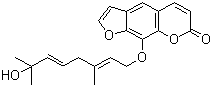 8-(7-羟基-3,7-二甲基-2,5-辛二烯氧基)补骨脂素结构式_144398-34-5结构式