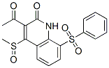 3-乙酰基-4-(甲基亚磺酰基)-8-(苯基磺酰基)-2(1H)-喹啉酮结构式_145499-90-7结构式