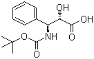 (2R,3S)-3-叔丁氧基羰基氨基-2-羟基-3-苯基丙酸结构式_145514-62-1结构式