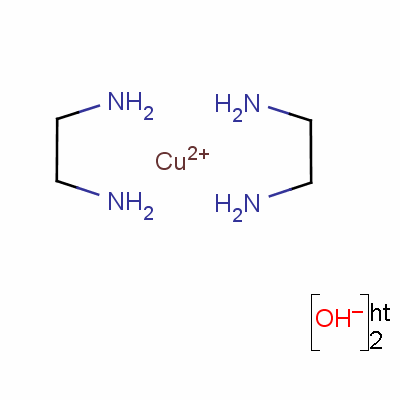 亚乙基二胺铜结构式_14552-35-3结构式