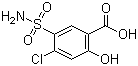4-氯水杨酸-5-磺酰胺结构式_14556-98-0结构式