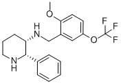 (2s-顺式)-n-[[2-甲氧基-5-(三氟甲氧基)苯基]甲基]-2-苯基-3-哌啶胺结构式_145742-28-5结构式