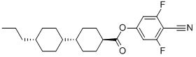 反式,反式- 4-氰基-3,5-二氟-苯基 4-丙基双环己基-4-羧酸结构式_145804-13-3结构式