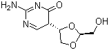 4-氨基-1-[(2S)-2-(羟甲基)-1,3-二氧杂环戊-4-基]嘧啶-2-酮结构式_145918-75-8结构式