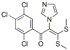 2-(1H-咪唑-1-基)-3,3-双(甲基硫代)-1-(2,4,5-三氯苯基)-2-丙烯-1-酮结构式_145935-21-3结构式