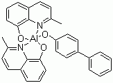 双(2-甲基-8-羟基喹啉-N1,O8)-(1,1’-联苯-4-羟基)铝结构式_146162-54-1结构式