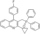2-环丙基-4-(4-氟苯基)-3-喹啉二苯基氧膦结构式_146578-99-6结构式