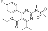 4-(4-氟苯基)-6-异丙基-2-(N-甲基-N-甲磺酰胺基)-5-甲酸乙酯-1-嘧啶结构式_147118-30-7结构式