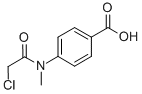 N-甲基-4-(2-氯乙酰胺基)苯甲酸结构式_147149-44-8结构式