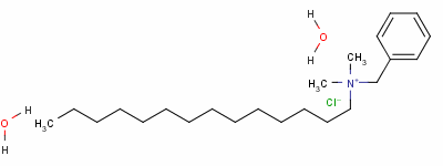 氯化苯甲基二甲基十四烷基铵二水合物结构式_147228-81-7结构式