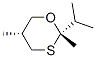 顺式-(9ci)-2,5-二甲基-2-(1-甲基乙基)-1,3-氧硫杂环己烷结构式_147354-45-8结构式