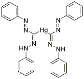 汞(Z)-苯基偶氮-(苯基亚肼基)甲硫醇结构式_14783-59-6结构式