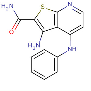 3-氨基-4-苯基氨基噻吩并[2,3-b]吡啶-2-羧酸 酰胺结构式_147992-83-4结构式