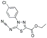 Ethyl 4-(4-chlorophenyl)-5-cyanamide-4,5-dihydro-1,3,4-thiadiazole-2-carboxylate Structure,148367-71-9Structure