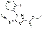 Ethyl 5-cyanamide-4-(2-fluorophenyl)-4,5-dihydro-1,3,4-thiadiazole-2-carboxylate Structure,148367-80-0Structure