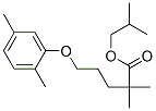 2,2-二甲基-5-(2,5-二甲苯氧基)戊酸异丁酯结构式_149105-26-0结构式