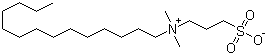 3-磺丙基十四烷基二甲基铵结构式_14933-09-6结构式