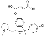富马酸氯马斯汀结构式_14976-57-9结构式