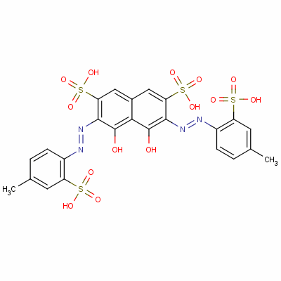 磺酰苯胺二甲基偶氮磺III结构式_14979-11-4结构式