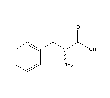 DL-苯丙氨酸结构式_150-30-1结构式