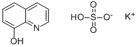 8-羟基喹啉硫酸氢钾盐结构式_15077-57-3结构式