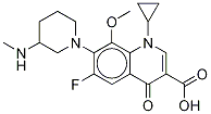 巴洛沙星/1-环丙基-7-(3-甲氨基-1-哌啶基)-8-甲氧基-6-氟-1,4-二氢-4-氧代-3-喹啉羧酸结构式_151060-21-8结构式