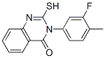 3-(3-氟-4-甲基苯基)-2-疏基喹唑啉-4(3h)-酮结构式_1512-75-0结构式