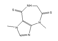 1,4,6,7-四氢-1,4-二甲基-咪唑并[4,5-e][1,4]二氮杂卓-5,8-二硫酮结构式_151251-44-4结构式