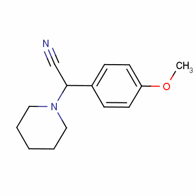 2-(4-Methoxyphenyl)-2-piperidinoacetonitrile Structure,15190-14-4Structure