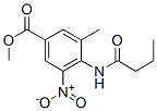 3-甲基-4-丁酰氨基-5-硝基苯甲酸甲酯结构式_152628-01-8结构式