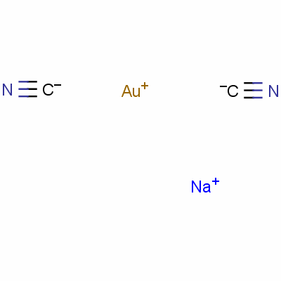 氰金(I)酸钠结构式_15280-09-8结构式