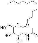 十一烷基-2-乙酰氨基-2-脱氧-β-D-吡喃葡糖苷结构式_152914-68-6结构式