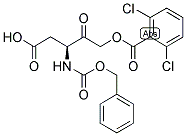 (3S)-3-{[(苄氧基)羰基]氨基}-5-[(2,6-二氯苯甲酰基)氧基]-4-氧代戊酸结构式_153088-73-4结构式