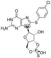 8-(4-Chlorophenylthio)guanosine 3,5-cyclic monophosphothioate, rp-isomer sodium salt Structure,153660-04-9Structure