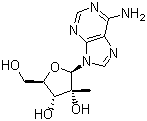 2-C-甲基腺苷结构式_15397-12-3结构式