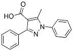 5-甲基-1,3-二苯基-1H-吡唑-4-羧酸结构式_15409-48-0结构式