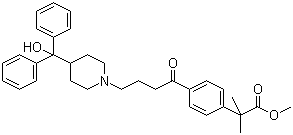 4-（4-羟基联苯甲基）哌啶-1-氧代丁基-2，2-二甲基苯乙酸甲酯结构式_154477-55-1结构式