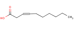 3-癸烯酸结构式_15469-77-9结构式