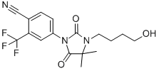 4-[3-(4-Hydroxybutyl)-4,4-dimethyl-2,5-dioxo-1-imidazolidinyl]-2-(trifluoromethyl)benzonitrile Structure,154992-24-2Structure