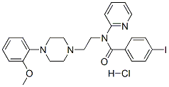 4-碘-N-[2-[4-(2-甲氧基苯基)-1-哌嗪基]乙基]-N-2-吡啶苯胺结构式_155204-23-2结构式