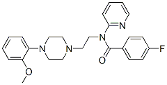 4-氟-N-[2-[4-(2-甲氧基苯基)哌嗪-1-基]乙基]-N-吡啶-2-苯胺结构式_155204-26-5结构式