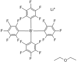 四(五氟苯基)硼化锂乙醚共聚物结构式_155543-02-5结构式
