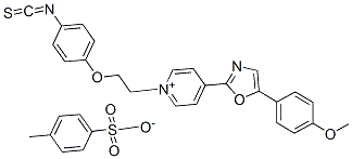 1-[2-(4-异硫氰基苯氧基)乙基]-4-[5-(4-甲氧基苯基)-2-噁唑]吡啶甲苯磺酸盐结构式_155862-93-4结构式