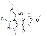 3-氯-5-[[(乙氧羰基 )氨基]磺酰]-1-甲基-1H-吡唑-4-羧酸乙酯结构式_156186-57-1结构式