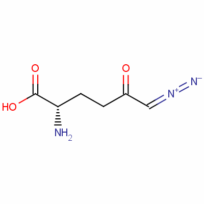 6-重氮-5-氧代-L-正亮氨酸结构式_157-03-9结构式
