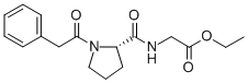 N-(1-(苯基乙酰基)-L-脯氨酰)甘氨酸乙酯结构式_157115-85-0结构式