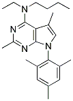 N-丁基-N-乙基-2,5-二甲基-7-(2,4,6-三甲基苯基)-7H-吡咯并[2,3-d]嘧啶-4-胺结构式_157286-86-7结构式