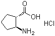 (1R,2R)-(-)-2-氨基-1-环戊烷羧酸盐酸盐结构式_158414-44-9结构式