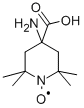 2,2,6,6-四甲基吡啶-1-氧基-4-氨基-4-羧酸结构式_15871-57-5结构式